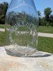 Rounsville Dairy Fowlerville Michigan Mi Embossed Quart Size Milk Bottle