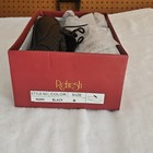 Refresh Black Woven Lace Up Women s Flats Size 8 Round Toe Rubber Sole Casual