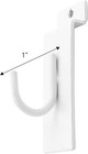 Lot Of 25 White 1  Slatwall Metal Hooks Slat Wall Display Hook Slat Grid Panels