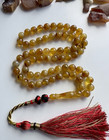 Natural Baltic Amber 30g  Islamic Prayer Rosary 9mm  66 Brown Color Beads Tasbih
