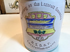 German Remembering My Time In Service-lazarett Gumunden Pewter Lidded Beer Stein