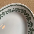 Buffalo China Co Kenmore  Green  Oval Platter Restaurantware  Transferware Small