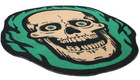 New Creepy Co  Beistle Flaming Skull Rug 40x33  Skeleton Home Decor Halloween