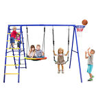 5 In 1 Swing Set Metal Frame Multiple Styles Playground Outdoor Kids Play Fun 
