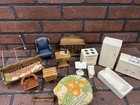 Lot Of 16 Pieces Of Vintage Miniature Dollhouse Furniture