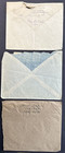 Palestine British Mandate 1927-1932 Lot Of 3 Covers To Chicago