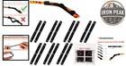 Eyeglass Ear Cushions 7 Pairs Silicone Anti-slip Black Comfort Pads
