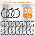 30 Pcs Curtain Rings  1 5 Inch Curtain Rings Metal Drapery Ring For Curtain Rods