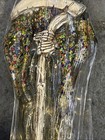 Santa Muerte Statue With Light 22in Color Transparent Gray