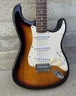 Squier By Fender Bullet Strat Electric Guitar Sunburst Used