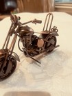 Collectible Metal Motorcycle Model Sculpture Motorbike Craft Handmade Iron Art