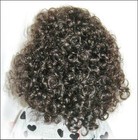 Monique Doll Wig Sz 10  11 Brown black Textured Curly Natural Curls Heather New