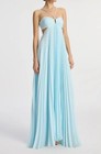 Beach-a l c  Halter Solid Pleated Maxi Dress Blue Beautiful And Elegant Dress