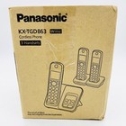 Panasonic Cordless Phone System Digital Answering Machine Call Block 3 Handsets