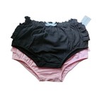 Cat   Jack Nwt 2-pack Diaper Covers Ruffles Black   Pink Size 18 Months