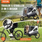 Dog Bike Trailer  Support Up To 100lbs  2-in-1 Pet Stroller Cart Bicycle Carrier
