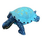 Small Tiny Painted Turtle Figurine Beach Country Shelf Sitter Decor