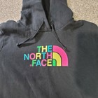 The North Face Womens Pullover Hoodie Large Black Sweatshirt Pockets Tnf Logo