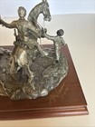 Chilmark Fj Barnum Lee At Antietam Pewter Civil War Sculpture Signed Num 1874