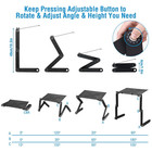 360   Adjustable Laptop Table Stand Lap Sofa Bed Tray Foldable Pc Notebook Desk