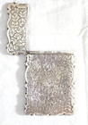 Vesta Case Sterling Silver By George Unit Birmingham Antique 1882 Floral Decor
