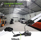 4 Pack 4ft Linkable Led Shop Light For Garage  4400lm  42w Utility Light - Black