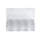 40pcs Square Plastic Coin Collection Boxes Storage Holder Container Display Case
