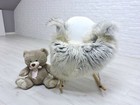 Rare Icelandic Sheepskin Rug Area Rug White Grey Large Sheepskin Shag Rug 47 1