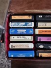 Vintage Lot Of 24 Rock country 8 Track Tapes W carrying Case 