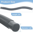 Replacement Pool Hoses 1 25 X 59 Heavyduty Filter Pump Hose 2 Pack For Pool Sys