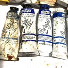 Vintage Grumbacher Artists Oil Paint Lot Of 22 Cadmium Rose Madder Venetian Red