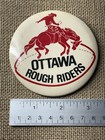 Vtg Ottawa Rough Riders Cfl Canadian Football League 3-3 8    Pin Back Button Read