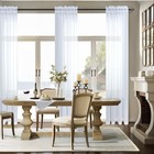  Sheer Curtains 84 Inches Long For Living Room 2 52 w X 84 l  pack Of 2  White