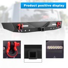 Rear Bumper For 2018-2026 Jeep Wrangler Jl  Jlu W led Lights   D-ring Shackles