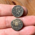 Brutus Roman Bronze 2 Coins Denarius Eid Mar Very Rare