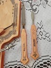 Vintage Hampton 50s Art Deco Celluloid Vanity Set 6pc Mirror File Scissors Nails