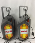 Two  2  16  Rca Victor  his Master s Voice  Plastic Wall Lanterns