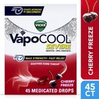 Vicks Vapo Cool Severe Menthol Drops  Cold Medicine For Sore Throat Remedy 