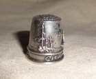 Vintage Sterling Silver Thimble By Joe Turner Coeur D alene Idaho Sailing