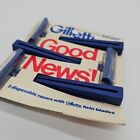 Vintage Gillette Good News Razors 3 Pack  Microsmooth Twin Blades New Disposable