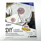Avery 3271 Iron-on Ink Jet T-shirt Transfers 6 Sheets Light 8 5  X 11  Sealed