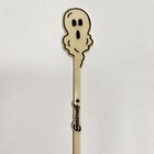 Vintage Smirnoff Halloween Ghost Swizzle Stir Sticks Set Of 10 Bar Man Cave
