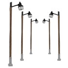 Evemodel 5pcs N Scale 1 160 Warm White Led Wood Lamps Street Lights Ld26
