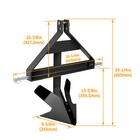 Steel Middle Buster Heavy Duty For Category 1 3 Point Quick Hitch Tractors Plow