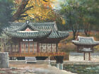 A Very Fine Korean Oil Painting With          -                               