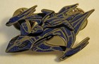 Babylon 5  minbari White Star Ship Metal Pin  New Old Stock  nos  1998 Fan Club