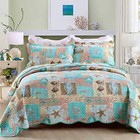 Quilts Queen Size Bedspread Set Queen  90 X 98 Inch  Sea   Beach