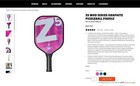 Onix Z5 Mod Series Graphite Pickleball Paddle  Kz1500-pnkv21 With 2 Balls  cover