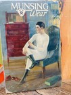 Vintage C  1920 Munsing Wear Underwear Sign Clothing General Store Antique Rare