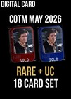 Cotm Character Of Month Han Solo R uc Set  2 Award Topps Star Wars Card Trader